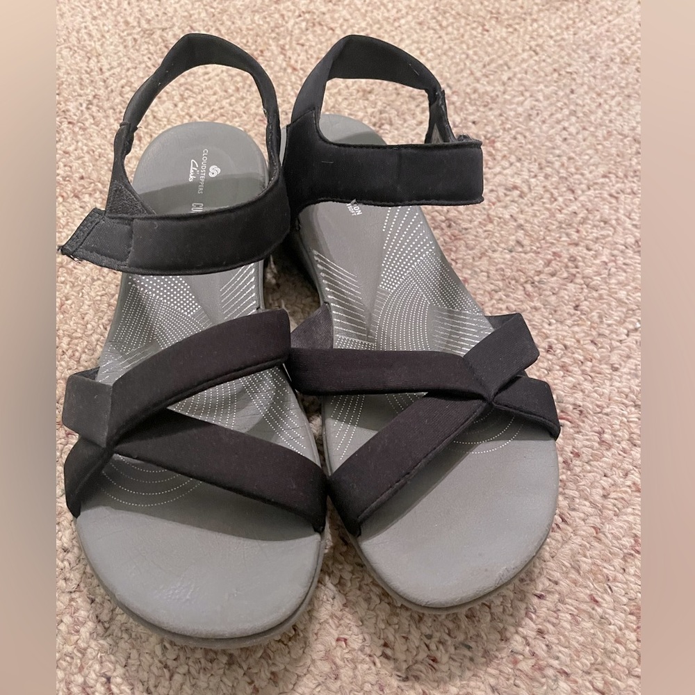 Clarks wedge sandals women’s size 11w
